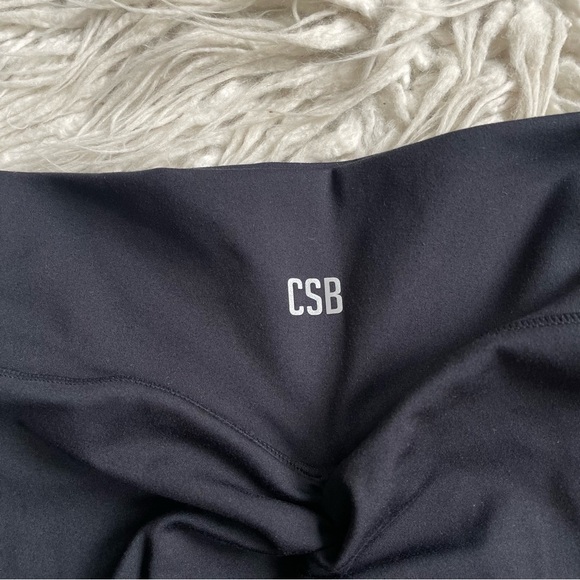 CSB Crop Shop Boutique Serenity 6” Scrunch Black Athletic Shorts EUC Size M - Picture 6 of 8